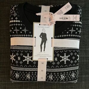 Victoria's Secret Black and White Pajama Set